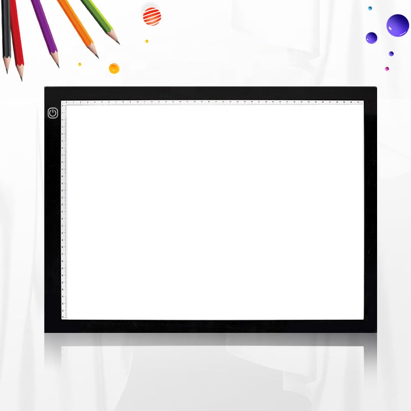 Tabletă Grafică LED A3+ (L46.2 x 34.1 x 7.2 cm) — USB‑C, Luminozitate Reglabilă — Negru