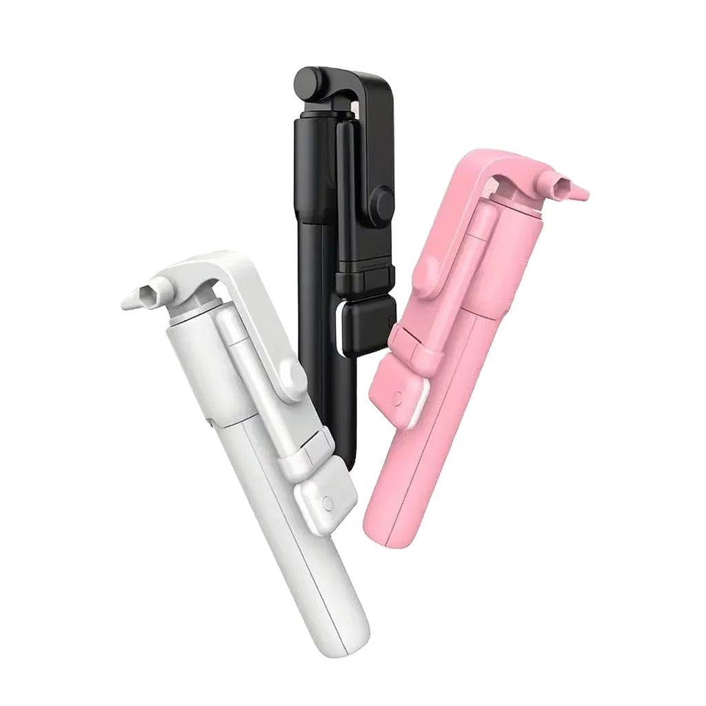 Selfie Stick Telescopic 70cm cu Trepied BT, Lumina si Telecomanda, 360 grade, Bloototh 10m, Portabil, Fotografiere orizontala si verticala, Wireless