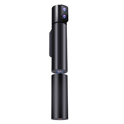 Camera Video Digitala 6K 30FPS, Full HD, Vlogging, WiFi, Stabilizator, rotativa la 350°, Micro SD 32GB Inclus, Ecran de 3.4cm lentila dubla, viziune nocturna, ecran tactil, 2600mAh, Sport, acumulator extra. portabila