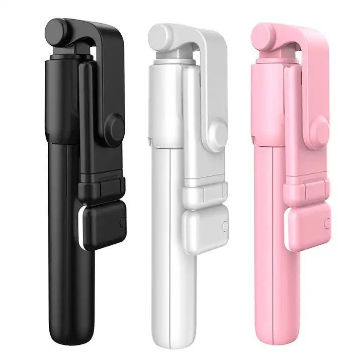 Selfie Stick Telescopic 70cm cu Trepied BT, Lumina si Telecomanda, 360 grade, Bloototh 10m, Portabil, Fotografiere orizontala si verticala, Wireless