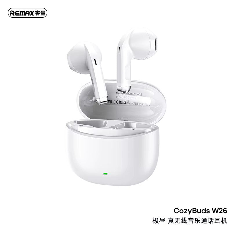 Căști Wireless Bluetooth 5.4  — 42h autonomie, Microfon HD, Control Touch — ALB
