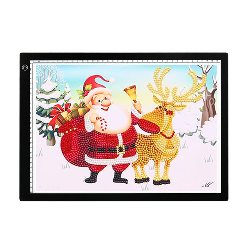 Tabletă Grafică LED A3+ (L46.2 x 34.1 x 7.2 cm) — USB‑C, Luminozitate Reglabilă — Negru