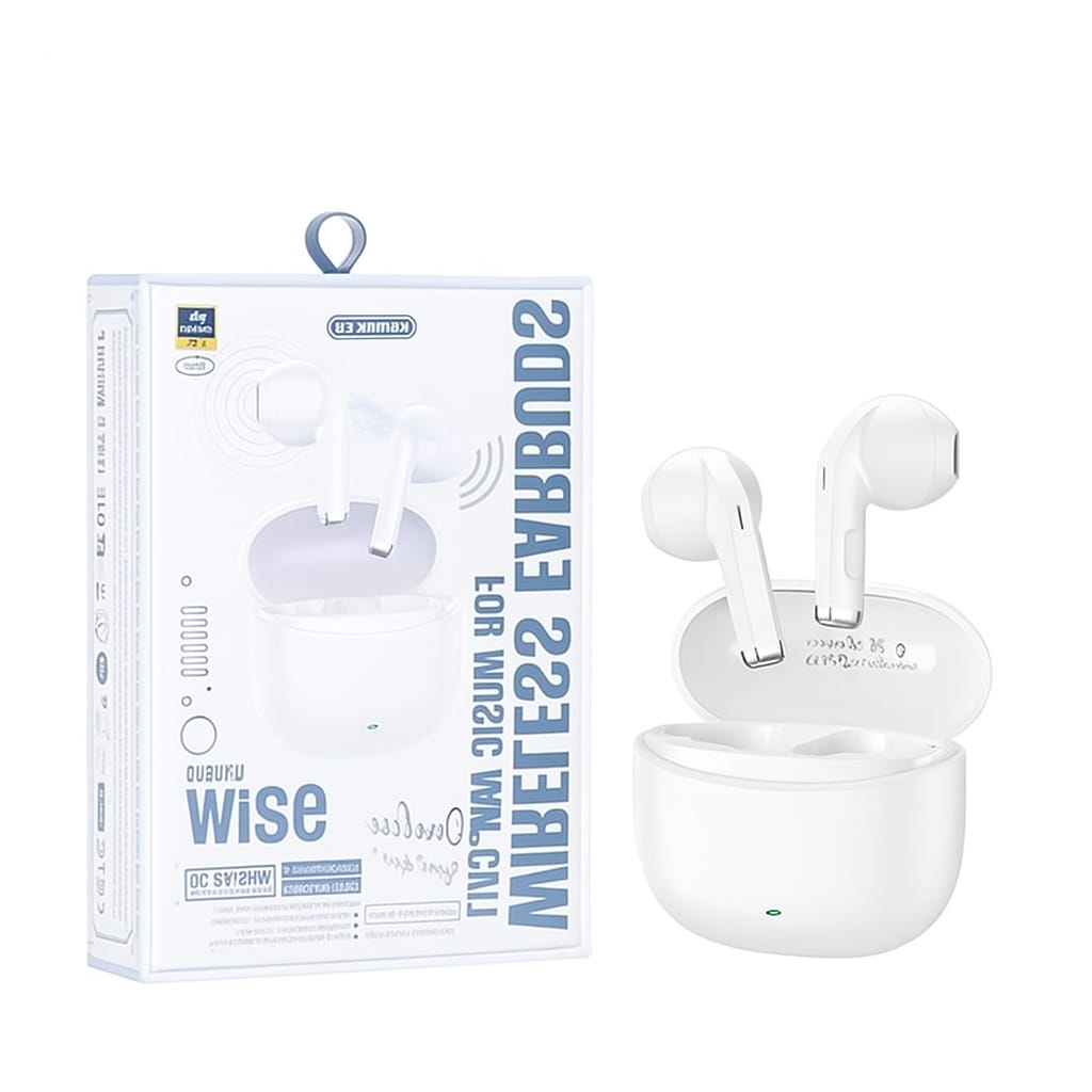 Căști Wireless Bluetooth 5.4  — 42h autonomie, Microfon HD, Control Touch — ALB